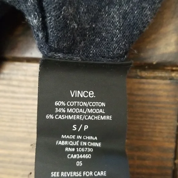 Vince Long Sleeve Cashmere Blend Shirt Small - Picture 5 of 5